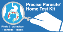 picture of an at home precise parasite stool test product